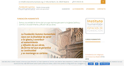 Desktop Screenshot of fundacionhumanitate.org
